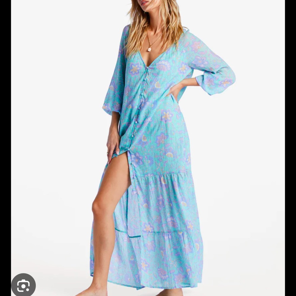 Billabong Daring Heart Maxi Dress Size Small